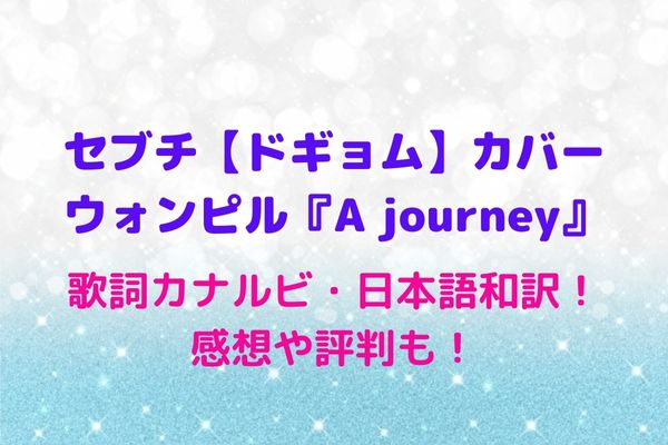 セブチ ドギョム カバー ウォンピル A Journey の歌詞カナルビ 日本語和訳 感想や評判も Maryのすてき便